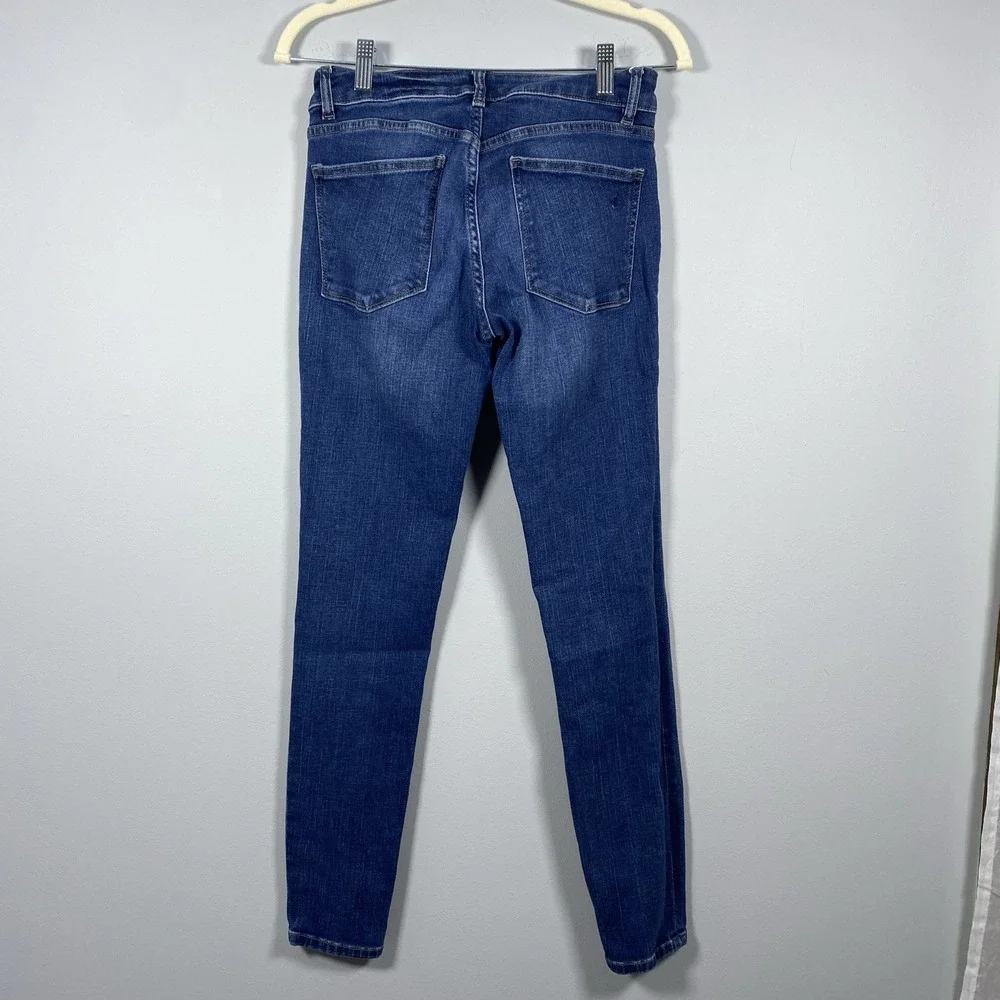 DL1961 Florence Instasculpt‎ Pacific Mid Rise Skinny Jeans Dark Wash Women's 27